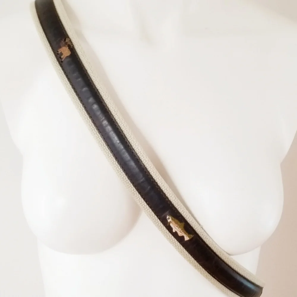 VTG Columbia Mens Fishing Hunting Leather Belt